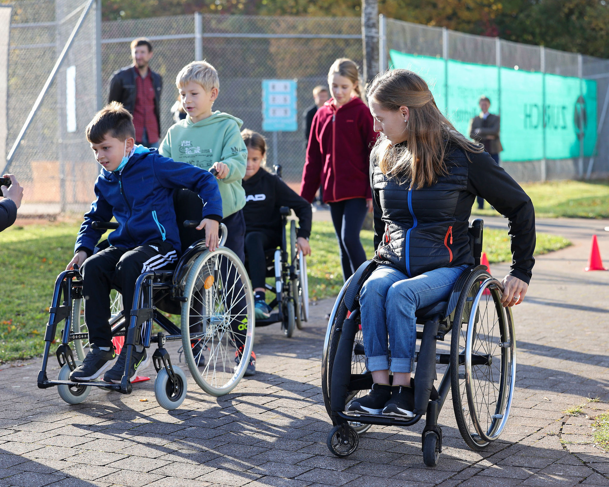 Inklusionsveranstaltung - Anna Schaffelhuber & Kids; Foto: Jürgen Hasenkopf