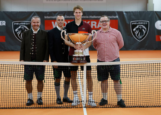 v.l. Dr. Peter Aurnhammer, Prof. Dr. Florian Kainz, Antoine Bellier, Christoph Poehlmann