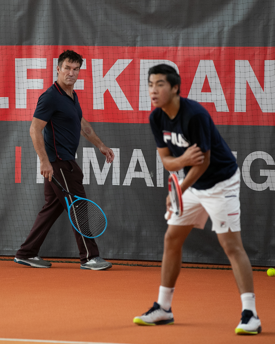 Pat Cash & Brandon Nakashima; Foto: Jürgen Hasenkopf